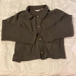 Eddie Bauer Fleece Jacket - Size Large - Brown